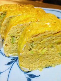 長ネギ入り厚焼き卵-レシピのメイン写真