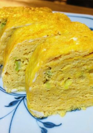 長ネギ入り厚焼き卵-レシピのメイン写真