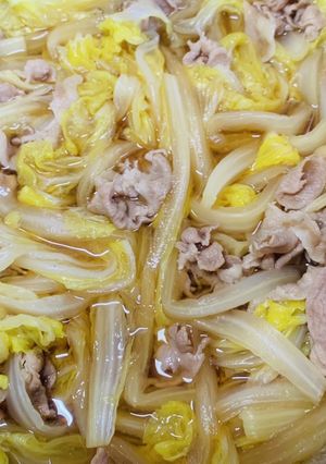 白菜と豚バラの煮物-レシピのメイン写真