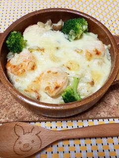 生クリーム入りで濃厚♡絶品エビドリア-レシピのメイン写真