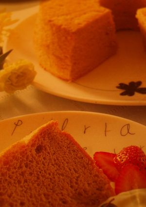 ★しっとり絹どけ！紅茶のシフォンケーキ★-レシピのメイン写真