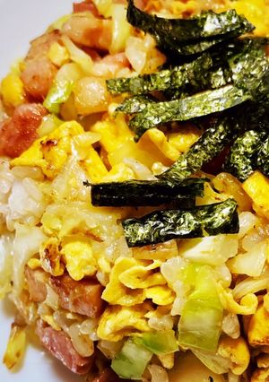【冷たいおにぎり活用】一人前チャーハン-レシピのメイン写真