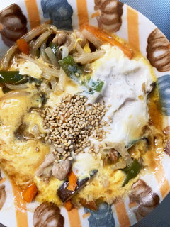 全てレンジ王将の天津飯味豚平焼き風-レシピのメイン写真