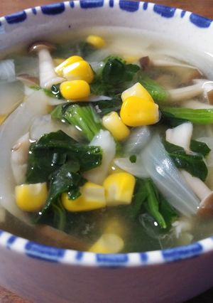 簡単❗朝食にきのこと野菜のウマうまスープ-レシピのメイン写真