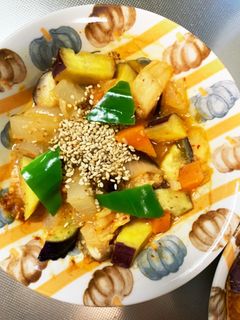 レンジ根菜肉なし味噌キムチあんかけサラダ-レシピのメイン写真