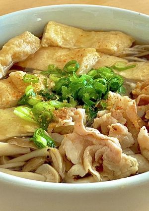 煮物そば^_^ タロの弁当昼ごはん編-レシピのメイン写真