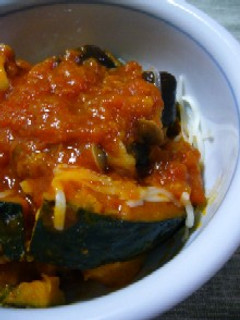 かぼちゃとなすのトマトソース煮-レシピのメイン写真