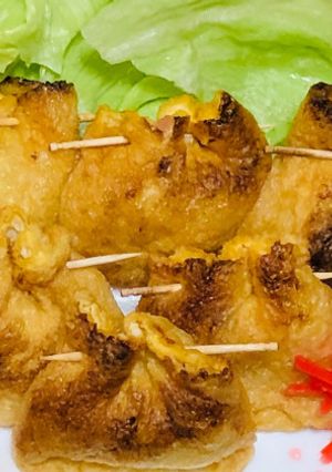 油揚げ玉ねぎたっぷりハムタルタル挟み焼き-レシピのメイン写真