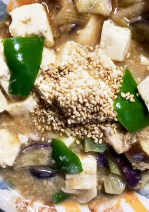 全てレンジ豚こまオイスター麻婆豆腐&茄子-レシピのメイン写真