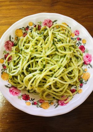 サラダスパゲティにあおさ粉-レシピのメイン写真