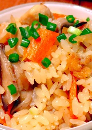 めちゃうま☆鶏五目炊き込みご飯☆-レシピのメイン写真