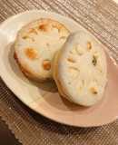 鍋用鶏団子で楽チン♪蓮根のはさみ揚げ
