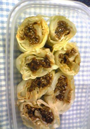 余ったジャージャーそうめん肉味噌でおかず-レシピのメイン写真