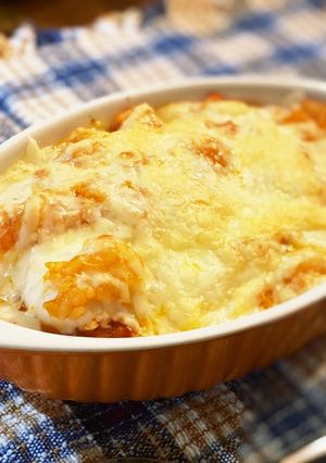 シーフード☆トマトリゾット風チーズ焼き-レシピのメイン写真