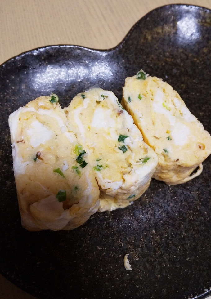 青ネギと鰹節の玉子焼き-レシピのメイン写真