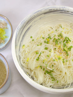 アマランサスのプチプチつけ素麺-レシピのメイン写真