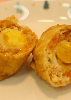 肉詰めおいなり【学校給食】-レシピのメイン写真