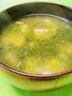 *生海苔と豆腐のみそ汁*-レシピのメイン写真
