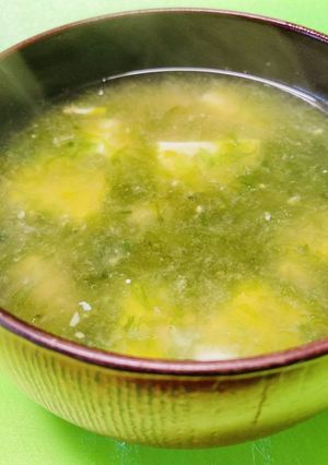 ＊生海苔と豆腐のみそ汁＊-レシピのメイン写真