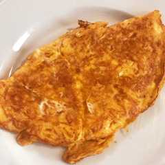รูปของ シンプル美味しい！ハムチーズオムレツ