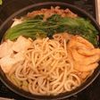 初めからうどん入り、我が家のすき焼き