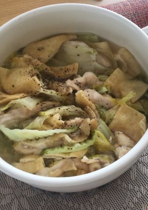 簡単♡節約　白菜と鶏肉の中華風煮-レシピのメイン写真