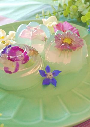 寒天屋さんのお花の寒天ゼリー-レシピのメイン写真