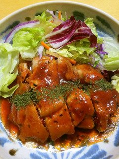 鳥のリンゴ照り焼きトマトソース◎簡単です-レシピのメイン写真