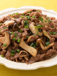 牛肉ときのこのオイスターソース炒め-レシピのメイン写真