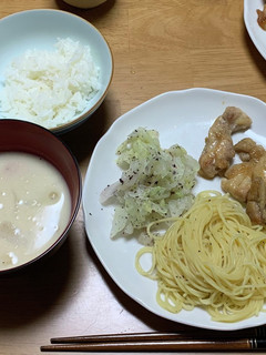 鶏の照り焼きとシチュースープ-レシピのメイン写真