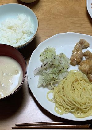 鶏の照り焼きとシチュースープ-レシピのメイン写真