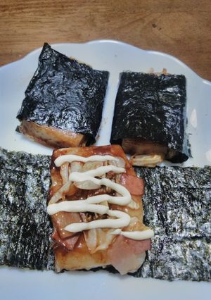 お好み焼き餅（磯辺焼き）-レシピのメイン写真