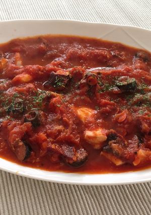 イタリア家庭料理たことオリーブのトマト煮-レシピのメイン写真