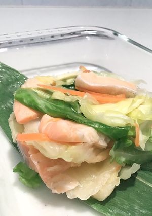 秋キャベツで…鮭入りの酢漬け-レシピのメイン写真