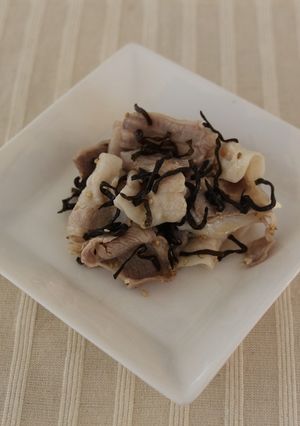 5分でできる!豚しゃぶの塩昆布あえ-レシピのメイン写真