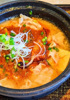 豚肉と茄子のピリ辛鍋仕立て-レシピのメイン写真
