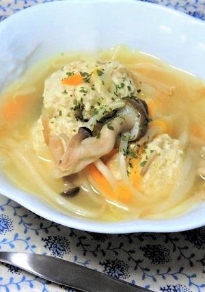 カロリーダウン！ふわふわ鶏団子のスープ-レシピのメイン写真