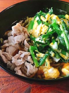 ニラ玉のせ!にんにくスタミナラーメン-レシピのメイン写真