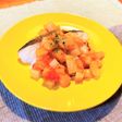 彩りもいい!タラのソテーと角切り野菜