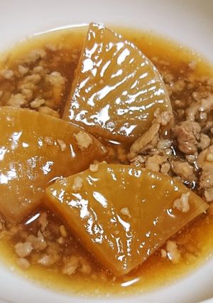 味染み～大根の豚そぼろあんかけ-レシピのメイン写真