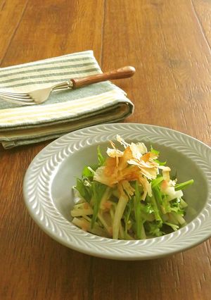 野菜不足解消☆水菜とだいこんの和風サラダ-レシピのメイン写真