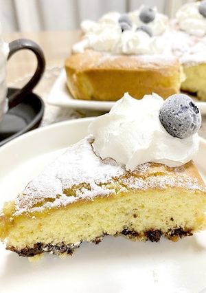 バナナチョコチップスクエアケーキ-レシピのメイン写真