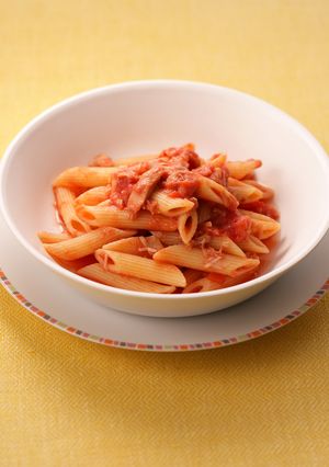 ツナトマトペンネ【レンジで9分】-レシピのメイン写真