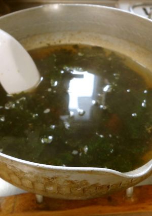 最速の乾燥わかめの味噌汁-レシピのメイン写真