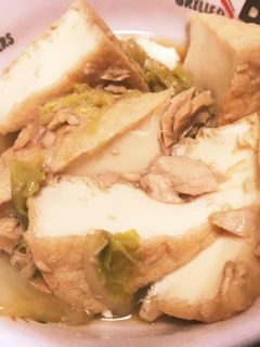 白菜と厚揚げとツナの煮物-レシピのメイン写真