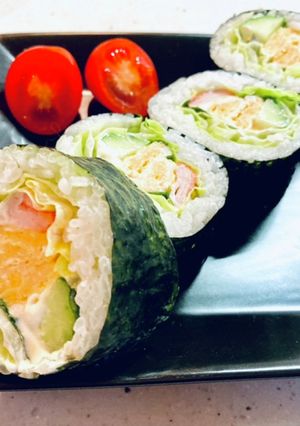 恵方巻きにも♡レタス巻き♡(サラダ巻き)-レシピのメイン写真