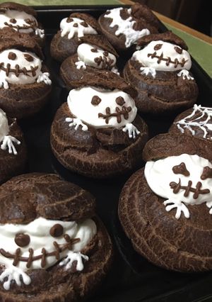 ハロウィンシュークリーム-レシピのメイン写真