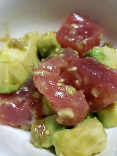 マグロとアボカドのわさび和え♪-レシピのメイン写真