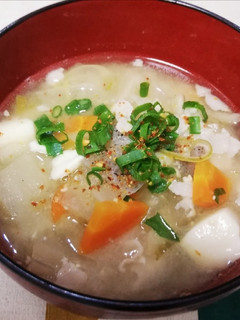 圧力鍋で作る栄養たっぷりの豚汁-レシピのメイン写真