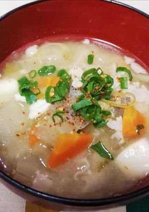 圧力鍋で作る栄養たっぷりの豚汁-レシピのメイン写真